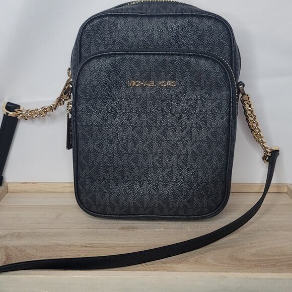 Michael Kors- Black Crossbody with gold hardware- small size - Picture 2 of 10